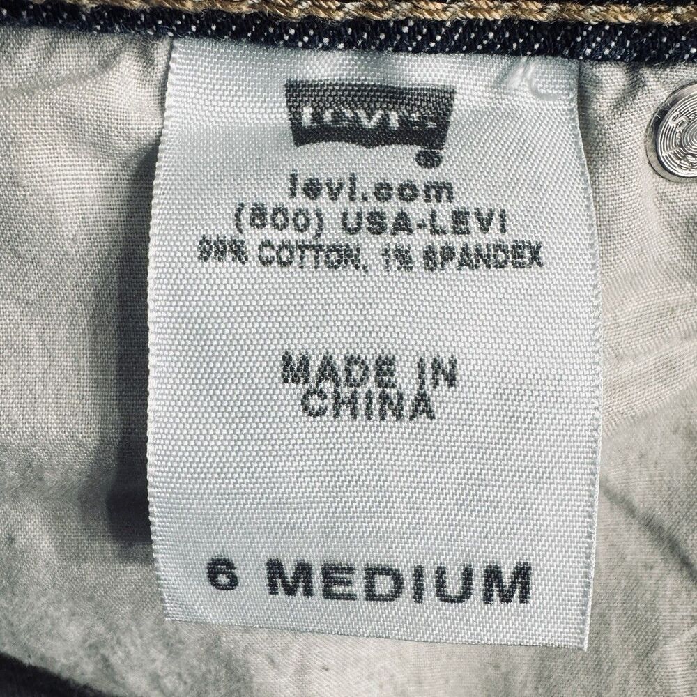 Y2K Levis 512 Perfectly Slimming Bootcut Jeans 6 (27x30.5) Blue Denim Womens - Picture 4 of 8